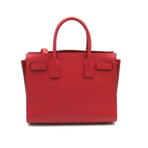 Saint Laurent Shoulder Red Sac Leather Bag Jour de